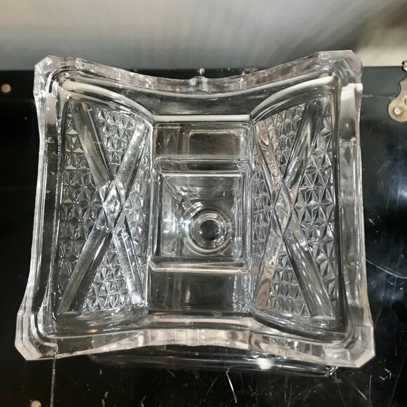 EAPG Adams & Co Ashman Pattern Pressed Footed Glass Pedestal Compote Dish w/Lid - Picture 4 of 7